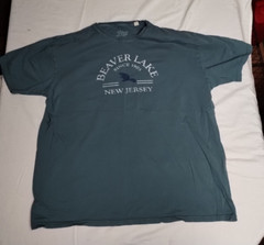 Blue 84 – Men’s XL T-shirt Teal Green Beaver Lake New Jersey