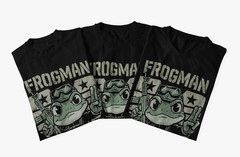 Frogman Navy SEAL Tactical Recon Frog Military M4A1 Carbine DEVGRU Funny T-Shirt