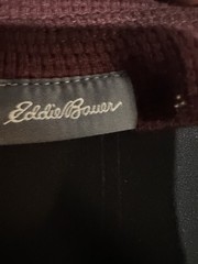 Eddie Bauer Mens Waffle Knit Thermal Shirt Long Sleeve Brick Red Cotton XLarge.
