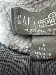 Gap x Sesame Street Crewneck Sweatshirt Mens Large Tall Gray Big Bird