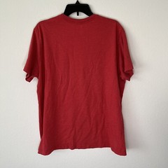 USA Letter Print with Flag Men’s 2XL Red State of Mine T- Shirt