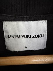 Mki Miyuki Zoku Oversized T Shirt Black Design Studio Organic Cotton Mens Medium