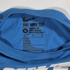 Nike Shirt Mens Medium Blue Ombre The Nike Tee Tri-Blend Swoosh Logo Athletic