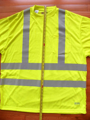 NWOT BERNE Safety Shirt Class 3 Level 2 Neon Yellow Reflective Stripe 2X