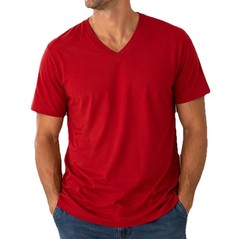 Goodfellow Every Wear V-Neck T-Shirt Men’s XL Red Velvet NWT Cotton Blend Tee