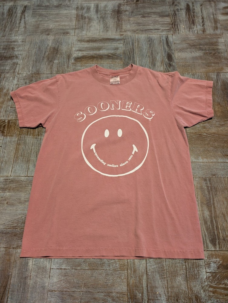 Shakawear Men’s Sooners Spreading Smiles Size Medium/Large Muted Pink Cotton