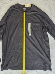 New Duluth Trading Co. Mens 2XL Long Tail Performance Black Long Sleeve Tee