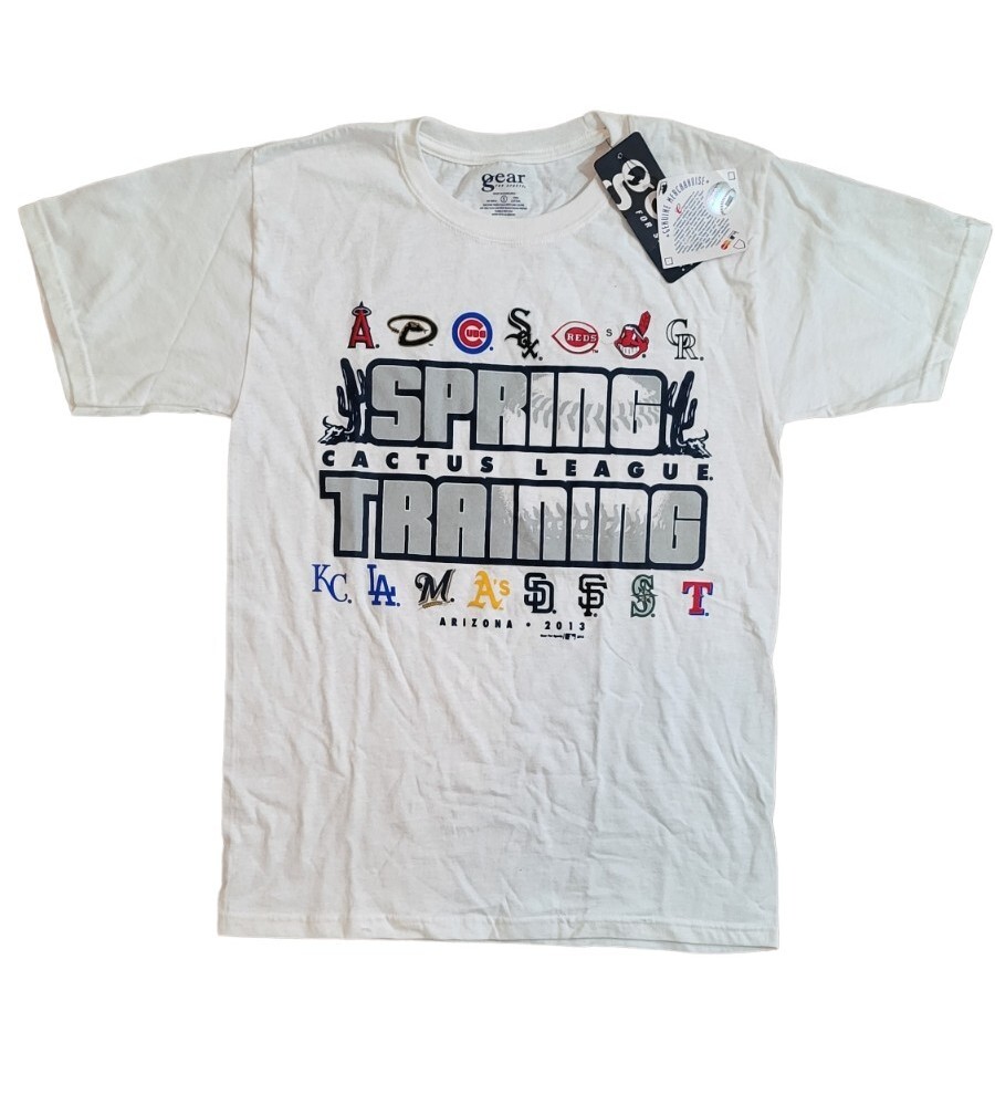 Gear Size S Small White Shirt 2012 Adult Spring Training Cactus League Baseball