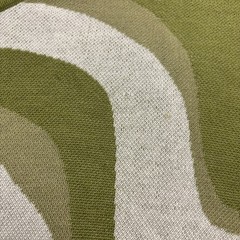 Mr P. Porter T Shirt Mens Large Green Knit Wavy Pattern Short Sleeve Italy