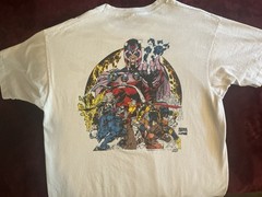 X-Men Jim Lee T-shirt XL Front and Back Magneto Prominently Displayed