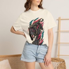 Retro Sport Saber Panther T-Shirt Graphic