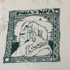 Vintage The Lion King Simba And Nala T-shirt Disney Movie 90s
