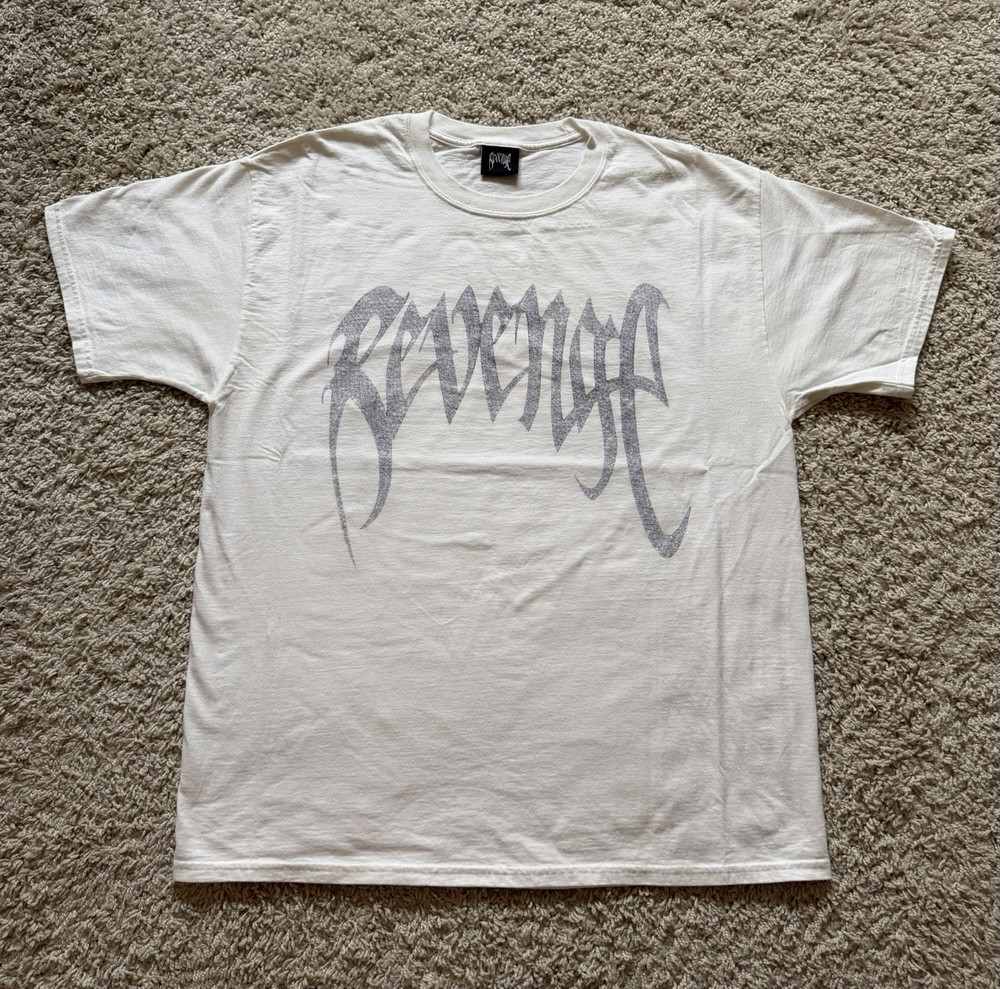 Revenge – White “Chain” Tee Men’s Size Large Crewneck 100% Authentic 2019 RARE
