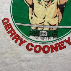 Vintage Irish Gerry Cooney Shirt Mens Size Small Ivory Boxing Promo 1982 80s