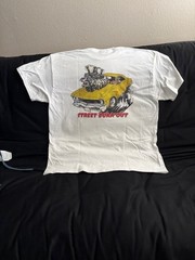 Only 1 of its Kind EXIST “STREET B-OUT”: DTG PRINT On 100% COTTON WHITE XLGE T’s
