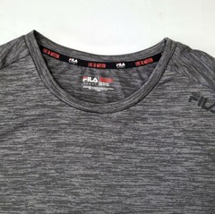 Fila Sport Running Men’s Size XXL Gray Pinstripe Athletic Crew-Neck T-Shirt