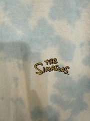 The Simpsons Shirt Large Blue Tie Dye C Life Group Homer Bart Licensed Cartoon