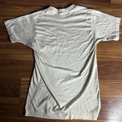 Vintage 80s St Clair Shores Michigan Shirt Small Tan Paper Thin Single Stitch