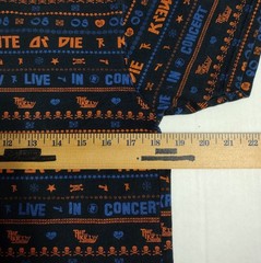 KREW T-Shirt Shirt S Small Skate Or Die Concert TK 08 Black Orange Blue KR3W Tee