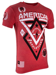 American Fighter Men’s T-shirt Alaska Red Crew neck Athletic XS-5XL