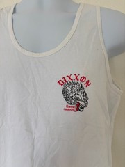 Dixxon Company Tank Top Mens Large White Graphic Tee Wolves Gorp Core Hiking