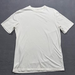 American Eagle T-Shirt Cotton Jersey Minimalist Casual White Medium Tall