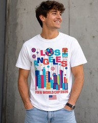 FIFA World Cup 2026 Outerstuff Dallas NYC All Host Cities Poster Graphic Tee LA