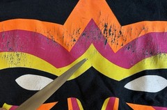 Vintage Y2K Ultimate Warrior Mask WWE WWF Legends Authentic On GILDAN TAG ,SZ 3X