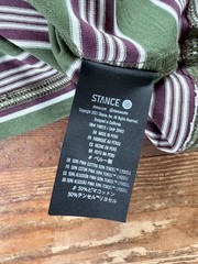 Stance Premiere Tee With Butter Blend Men’s Size Medium Green Stripe Shirt