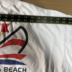 Vintage Crazy Shirt Laguna Beach Mens Size Large White Sailboat Graphic Print