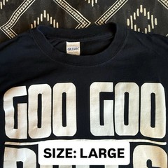GOO GOO DOLLS Alt Rock Band Logo T-Shirt. LARGE Preowned NV
