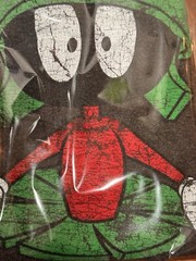 Vintage Marvin The Martian 90’s Looney Tunes Cartoon TV Gray T-Shirt Size Medium