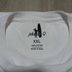 Johnnie-O Men’s XXL Surf Sunshine T-Shirt White SS Crew Neck Flawed