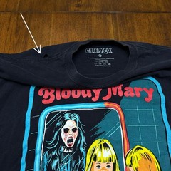 Creepy Co Bloody Mary T-Shirt Men’s XL Black Horror Graphic Tee