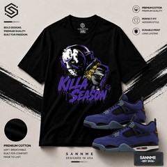 Jordan 4 Imperial Purple AJ4 Match With Killa Season Sneaker Matching