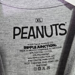 Peanuts® Chicago Cubs Baseball shirt Men XL Gray Charlie Brown Snoopy 50 NWT