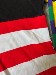 Vintage Heavyweight Rugby Shirt Harlequin Style Multicolour Made In England