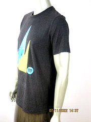 BELLA+CANVAS SZ M Poly/Cotton/Rayon Men’s Charcoal LOGO T- Shirt Blouse