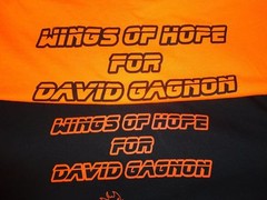 Cancer Fund Black Orange T-Shirt L, XL, XXL, XXXL – Wings Of Hope David Gagnon