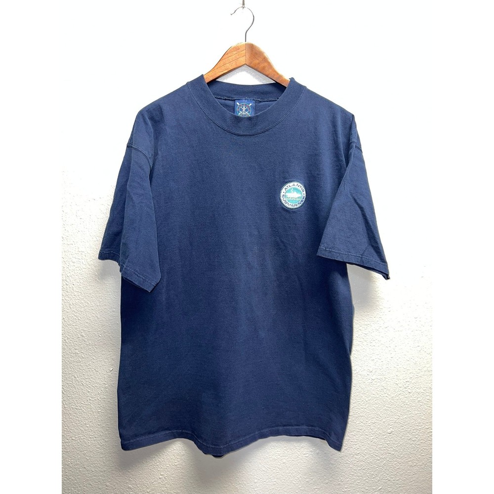 Vintage Atlantis Submarine Shirt Hawaii Submarines Blue Graphic Tee 90s XL