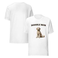 DOODLE MOM SHIRT – GOLDENDOODLE ADULT TEE – ALL SIZES – WHITE 01