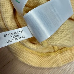 J Crew Oarsman Waffle Pocket T Shirt Medium Retro men’s heavy light yellow
