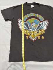 Vintage 80’s Van Halen Tour of the World 1984 Concert T-Shirt L Ched 50/50 Band