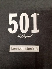LEVIS 501 GRAPHIC TEE SHIRT 224911241 BLACK MENS SIZE LARGE