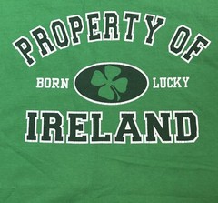 St Patrick’s Day Property Of Ireland T-shirt XL Green Shamrock Lucky TEE12