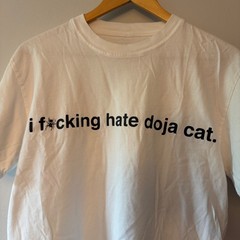 Doja Cat Scarlet Tour T-Shirt Mens Small White I Hate Doja Cat Spider Graphic