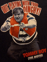 2011 XL FOTL Tommy Boy Chris Farley Dinghy Graphic Movie Collector T Shirt