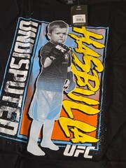UFC Men’s T-Shirt Size 2XL Black Hasbulla Mania Crewneck Short Sleeve Cotton