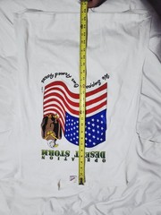 Vintage Operation Desert Storm 1991 Shirt Single Stitch Military Eagle USA Large