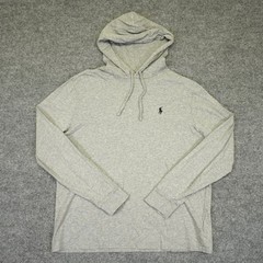 Polo Ralph Lauren Hoodie Mens Large Gray Lightweight T-Shirt Pony Preppy Shirt